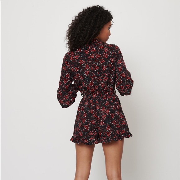 Dynamite Printed Belt Romper - Picture 2 of 6